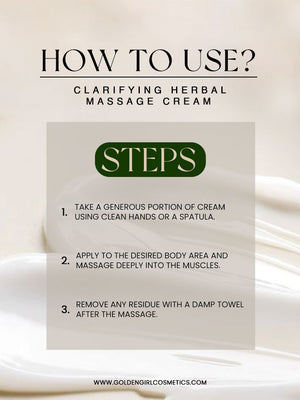 Massage Cream Herbal - Golden Girl Cosmetics