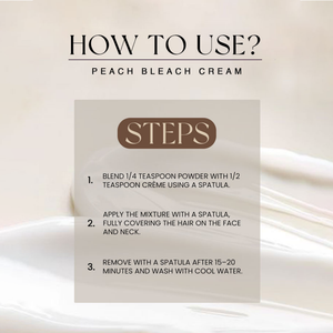 Peach Bleach Cream - Golden Girl Cosmetics