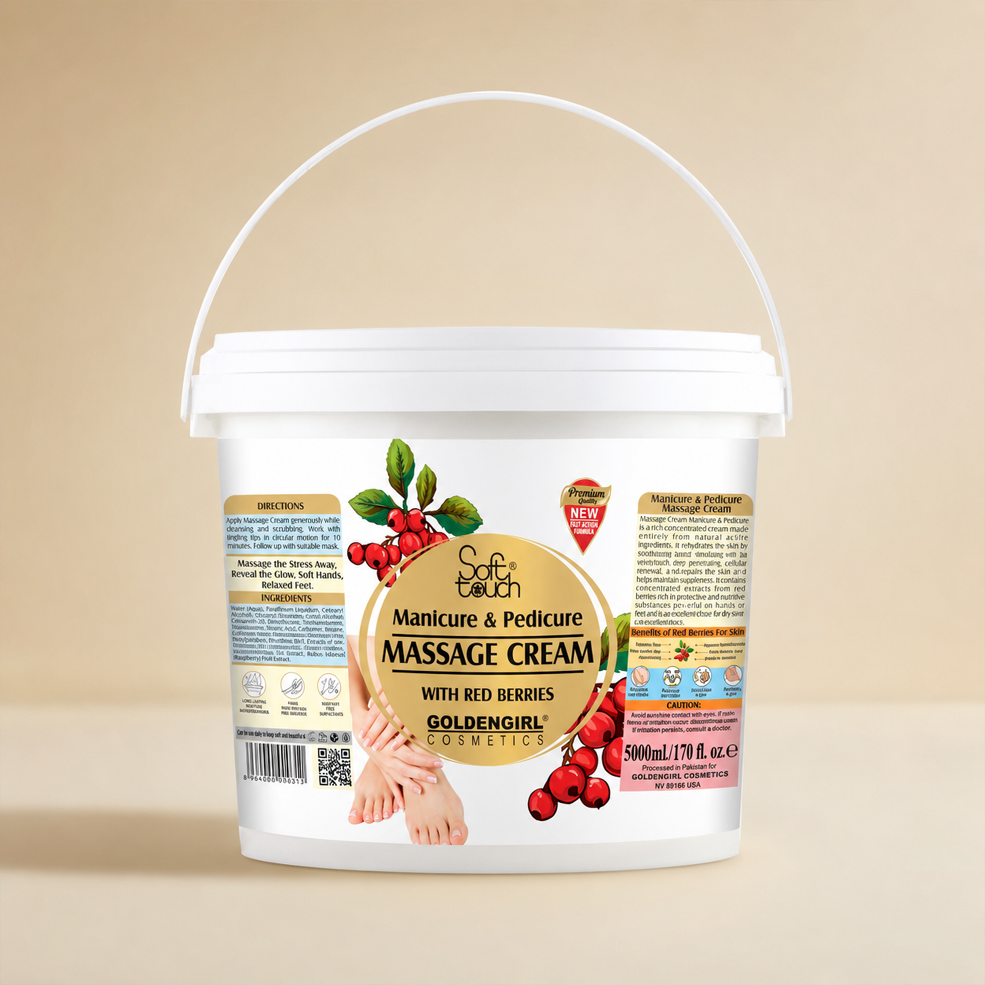 Mani Pedi Massage Cream (Bucket)