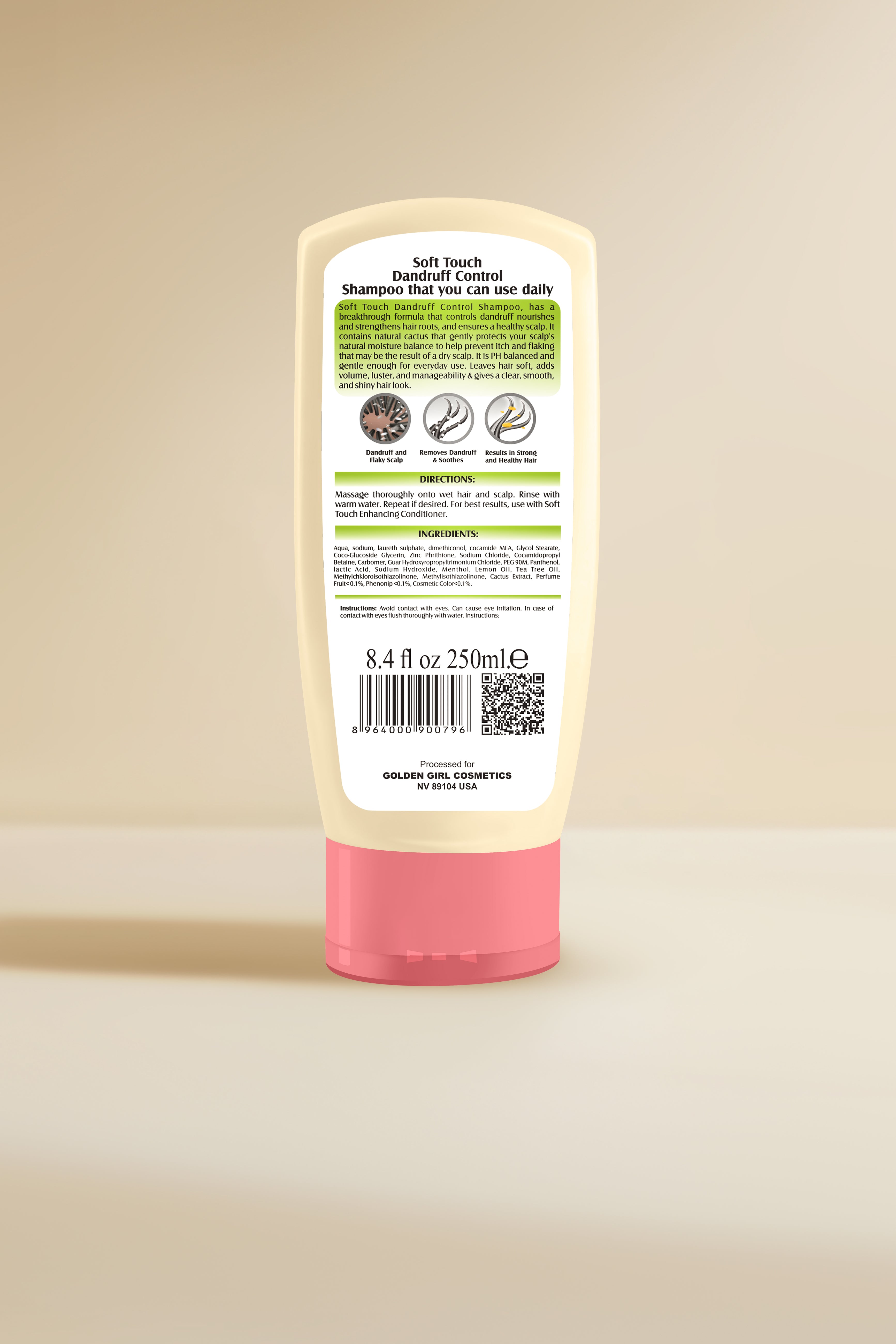 Dandruff Control Shampoo 2 In 1 (Cactus) - Golden Girl Cosmetics