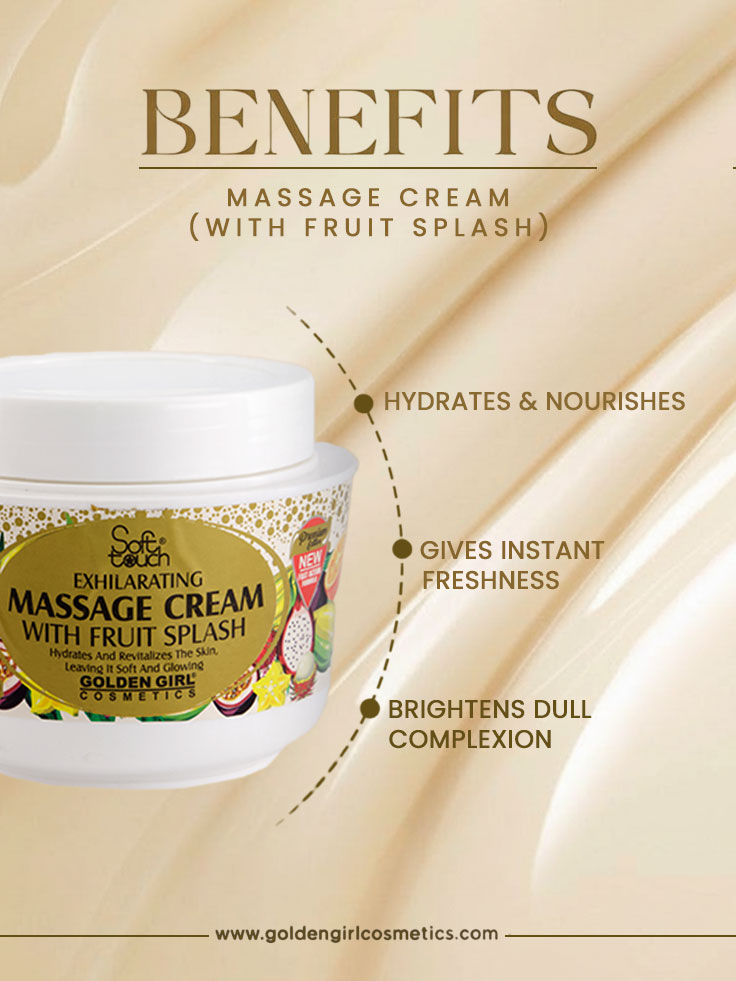 Massage Cream (With Fruit Splash) 500gm - Golden Girl Cosmetics