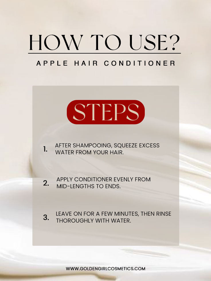 Apple Hair Conditioner - Golden Girl Cosmetics