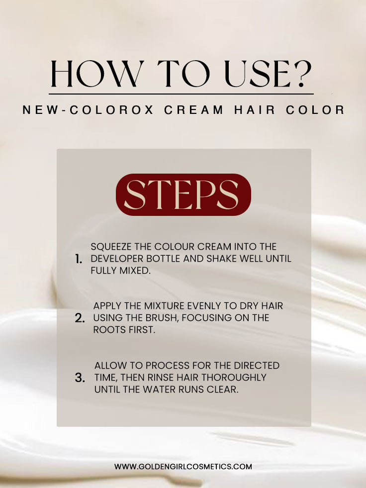 New-Colorox Cream Hair Color - Golden Girl Cosmetics