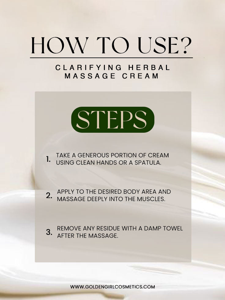 Massage Cream Herbal - Golden Girl Cosmetics