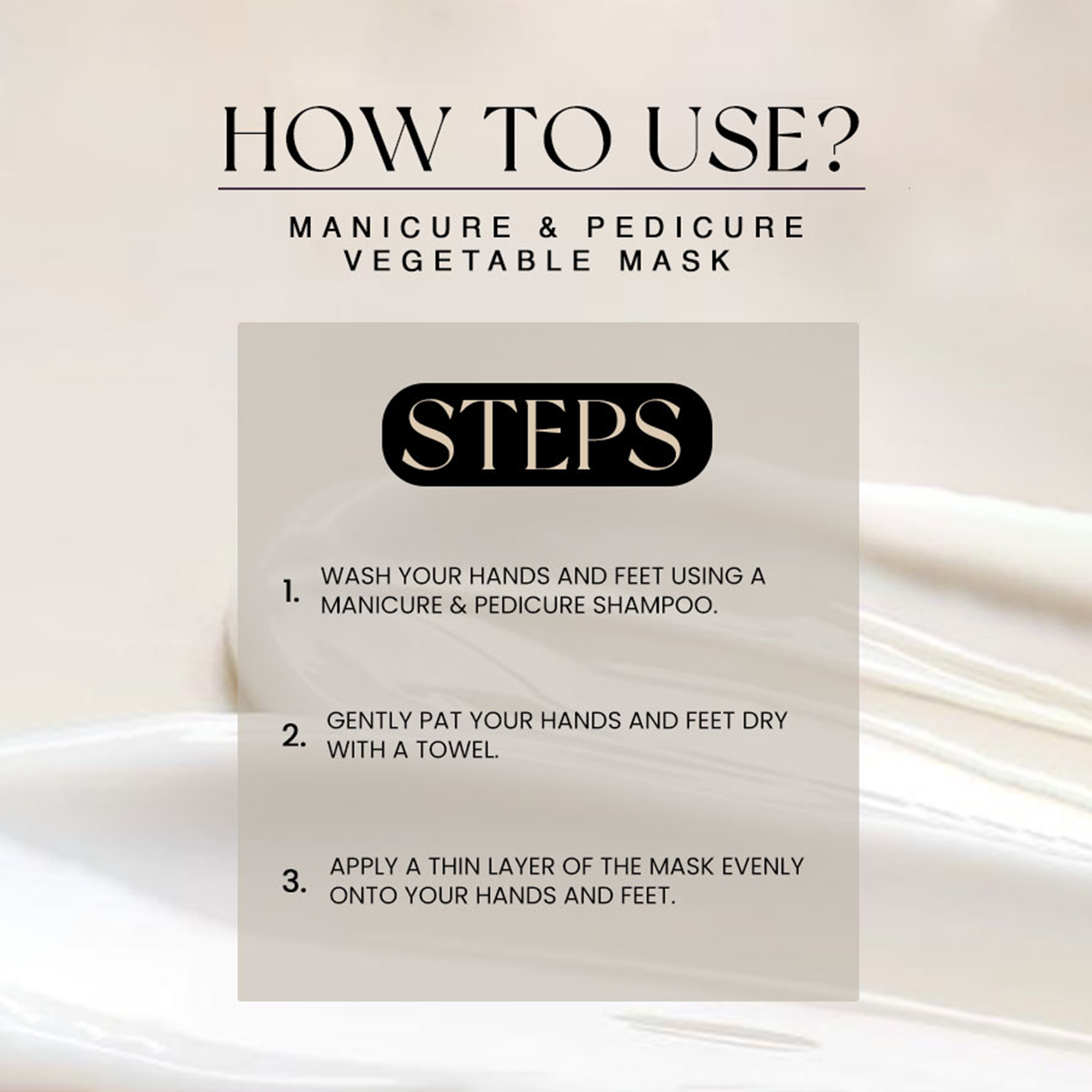 Manicure & Pedicure Vegetable Mask - Golden Girl Cosmetics