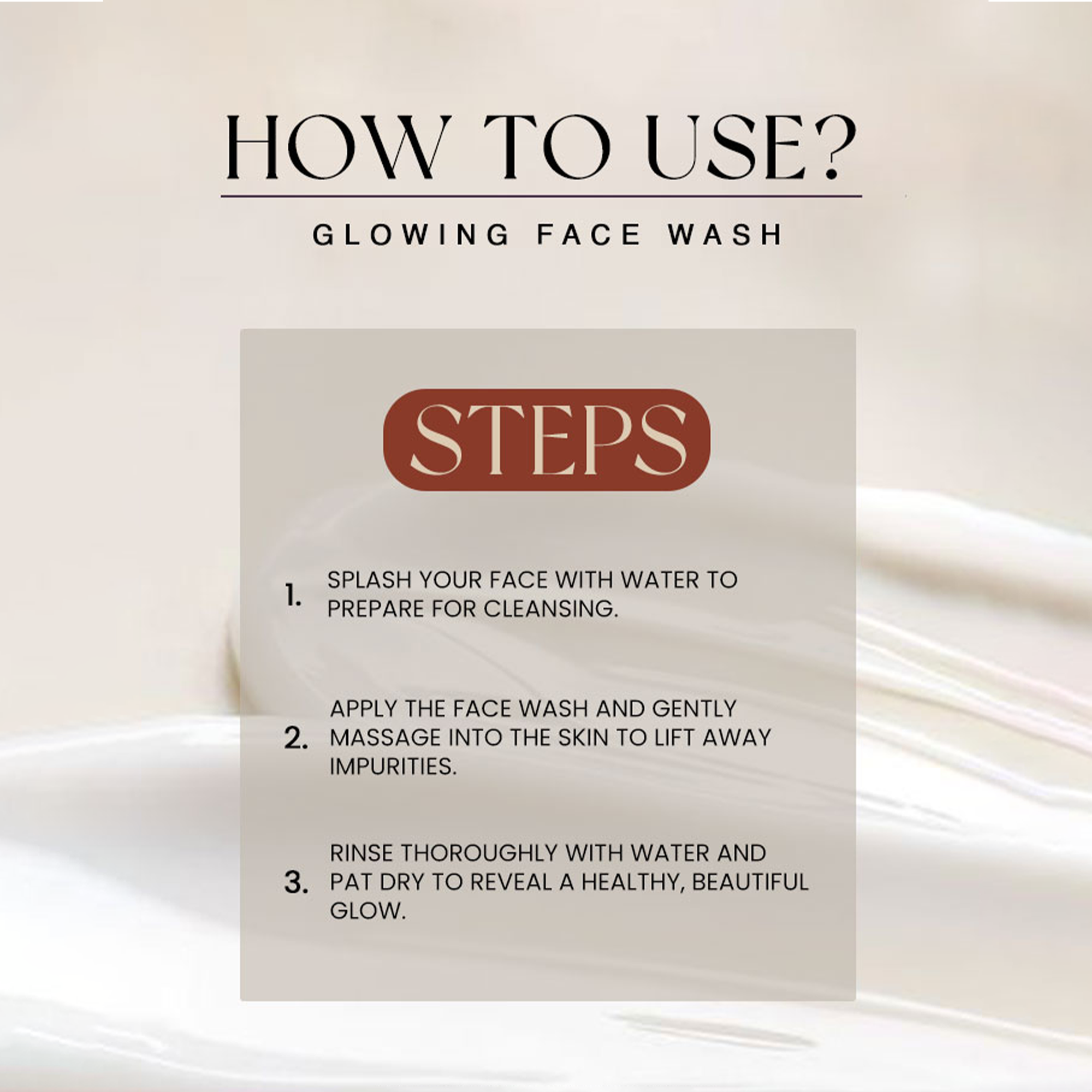 Glowing Face Wash - Golden Girl Cosmetics