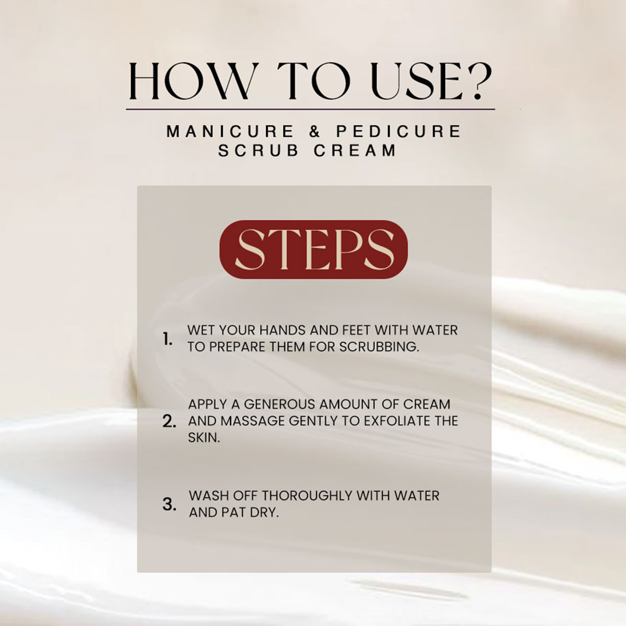 Manicure & Pedicure Scrub Cream - Golden Girl Cosmetics