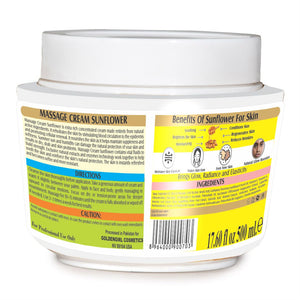 Massage Cream (Sunflower) 500ml - Golden Girl Cosmetics