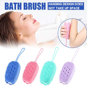 “Super soft bath brush designed for gentle exfoliation and cleansing of the skin.”