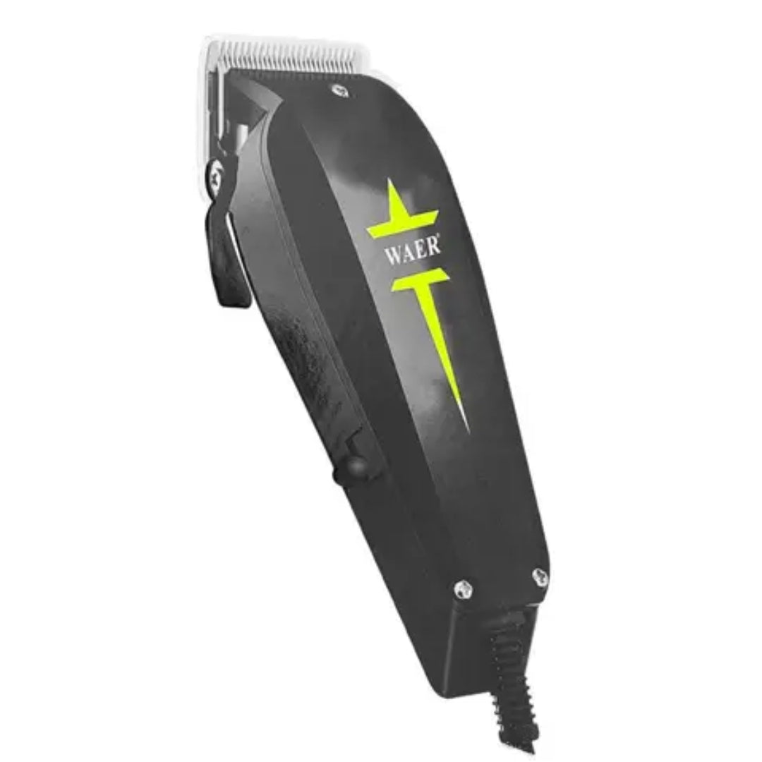 Hair clipper with 'WAER' branding on a white background