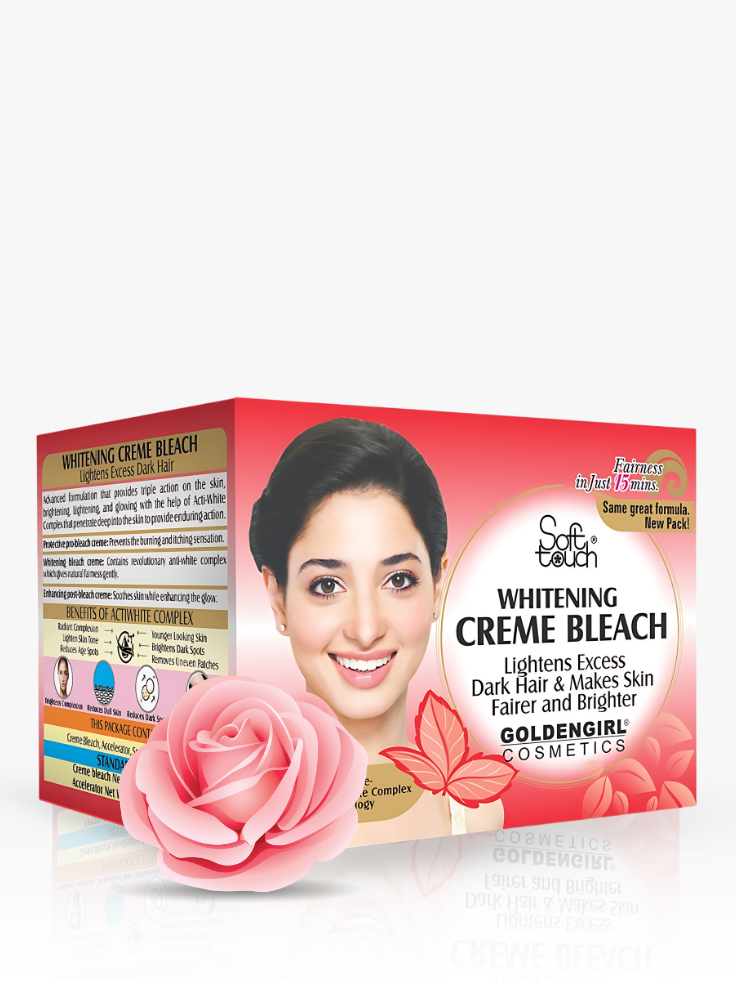 Massage cream jar with rose design on a white background