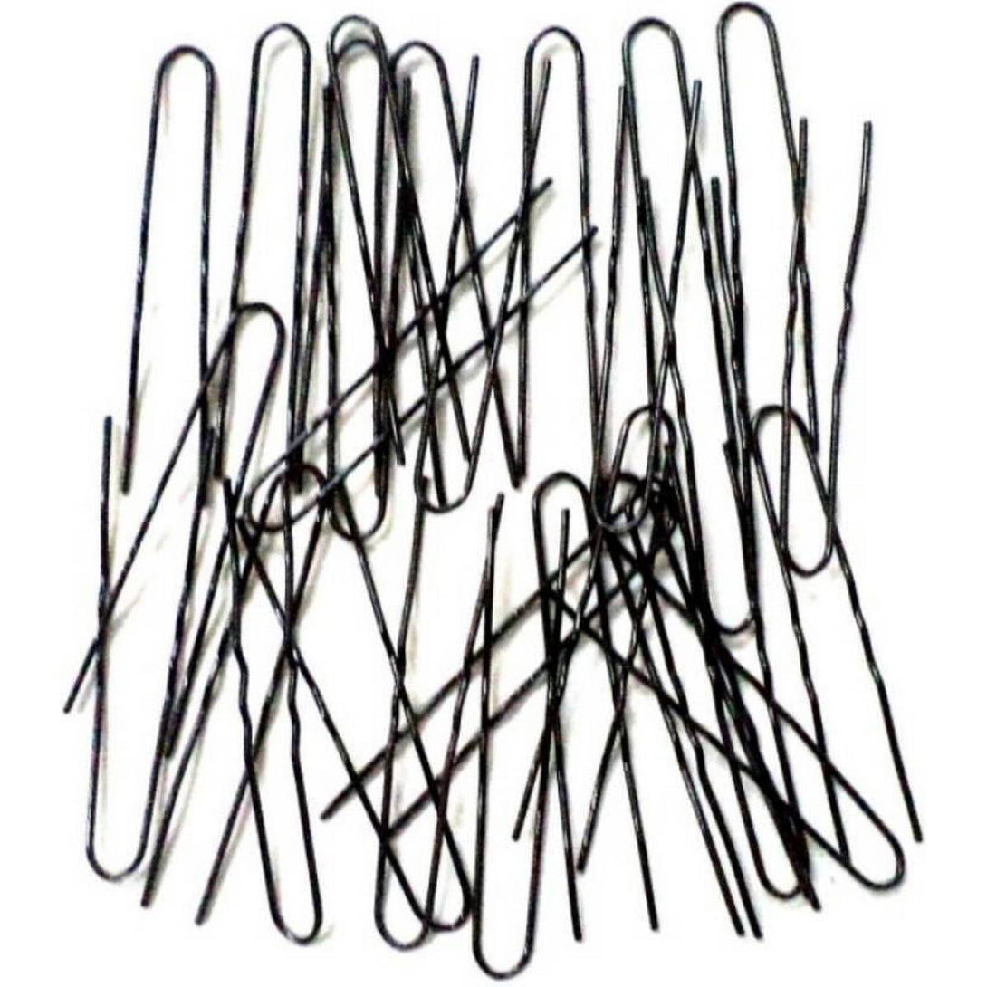 A collection of black jora pins arranged in a grid pattern.