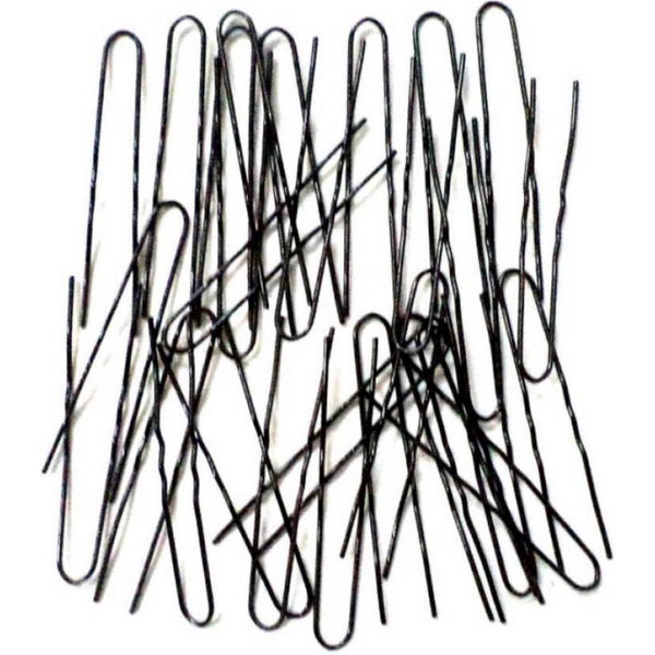 A collection of black jora pins arranged in a grid pattern.