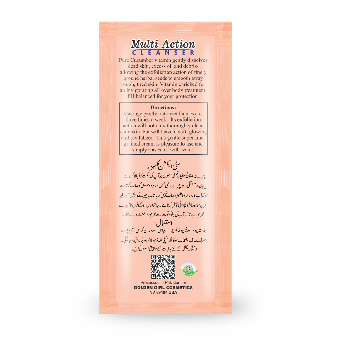 Multi Action Cleanser 10gms - Golden Girl Cosmetics