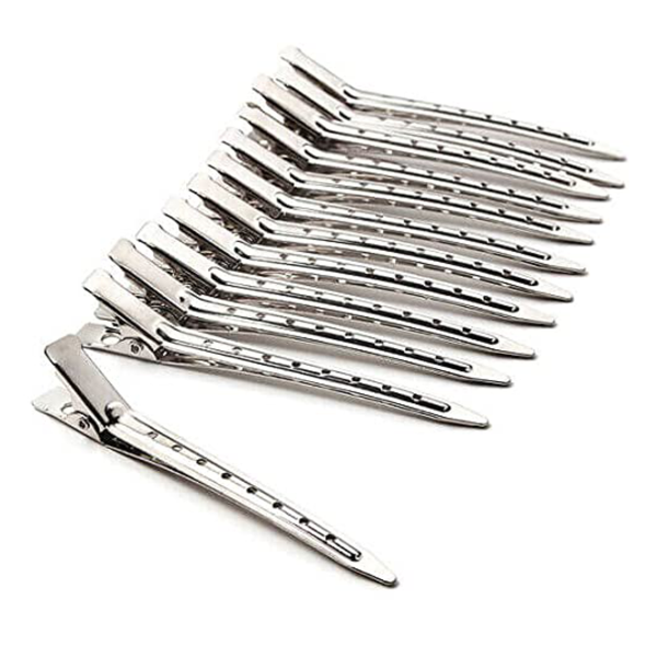 Hair Clips Silver Steel