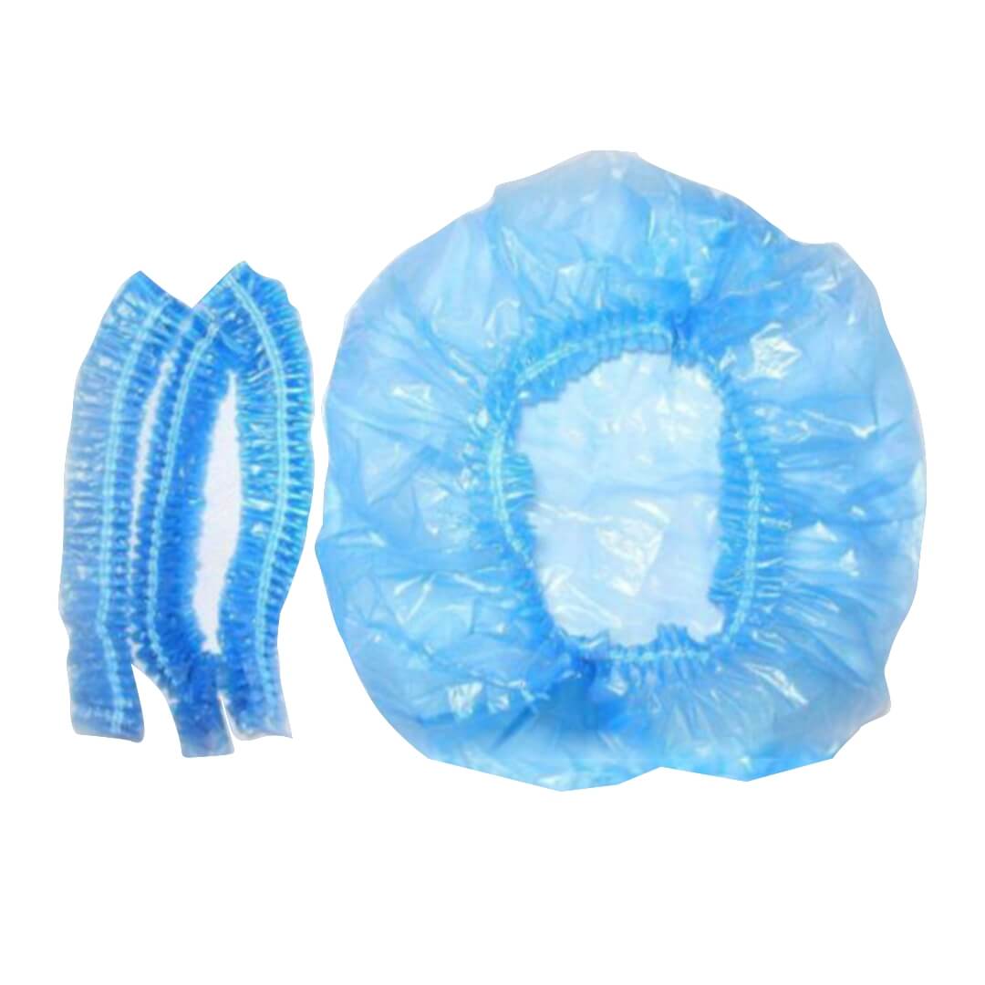 Disposable Shower Caps Plastic Hair Cover - Golden Girl Cosmetics